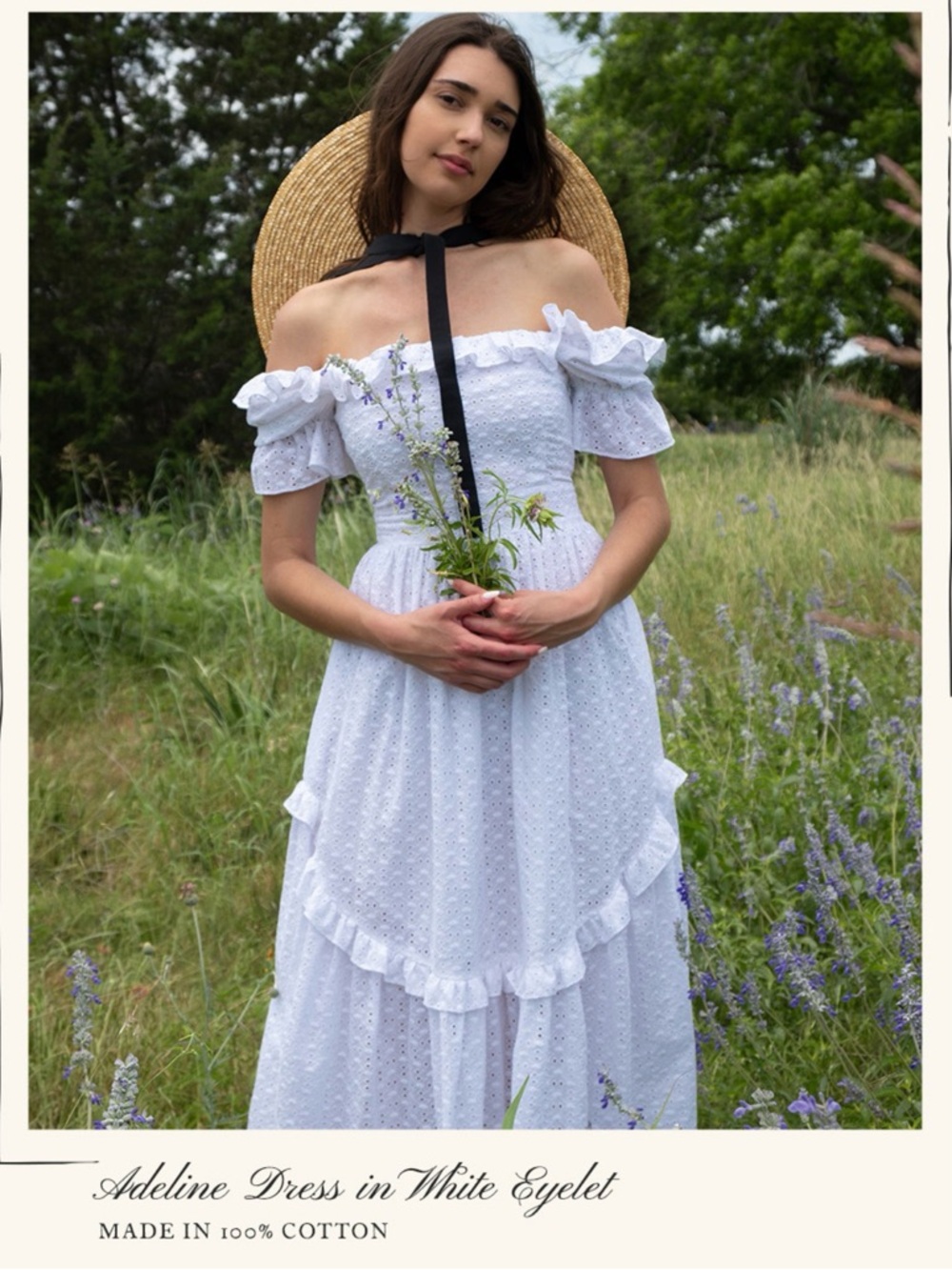 Of Her Own Kind Adeline White Eyelet Dress